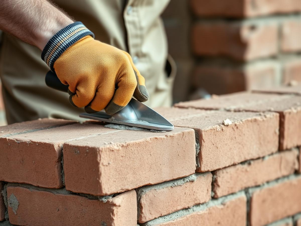 Close-up masonry craftsmanship by Meziu Construction
